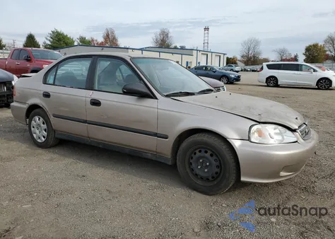2000 Honda Civic Dx from USA, damaged, VIN 2HGEJ6520YH548623